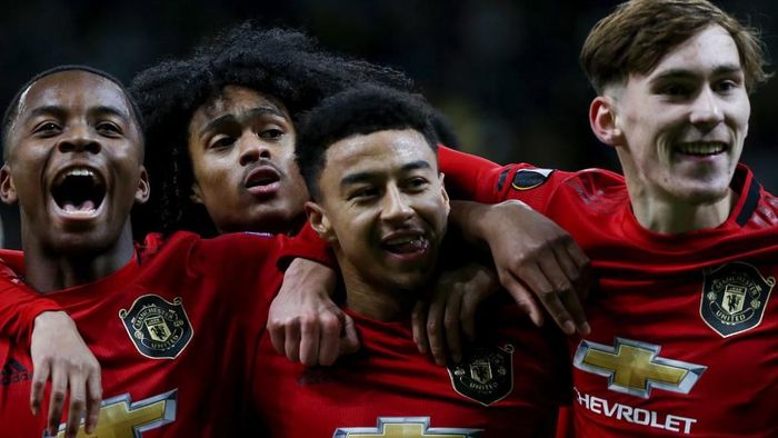 Jesse Lingard mengakhiri puasa gol dengan menjebol gawang Astana di Liga Europa (Foto: stringer / AFP) Jesse Lingard mengakhiri puasa gol dengan menjebol gawang Astana di Liga Europa (Foto: stringer / AFP)
