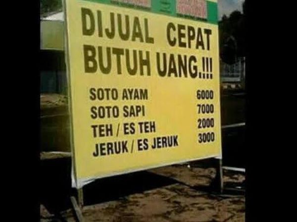 Kocaknya Meme Soto yang Bikin Geleng-geleng Kepala