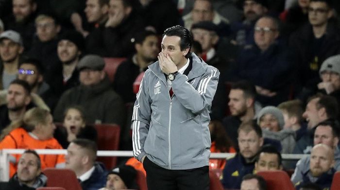 Manajer Arsenal Unai Emery. (Foto: Matt Dunham/AP Photo) Manajer Arsenal Unai Emery. (Foto: Matt Dunham/AP Photo)