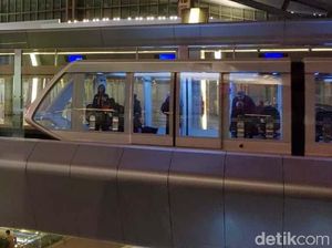 Futuristik! Penampakan Kereta Layang Bandara Hamad di Qatar