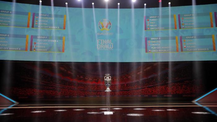 Drawing Piala Eropa 2020: Jerman, Prancis, dan Portugal Segrup (AP Photo/Vadim Ghirda) Drawing Piala Eropa 2020: Jerman, Prancis, dan Portugal Segrup (AP Photo/Vadim Ghirda)