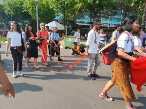 Ada Aksi Teatrikal Tolak Kekerasan Pada Perempuan di Bundaran HI