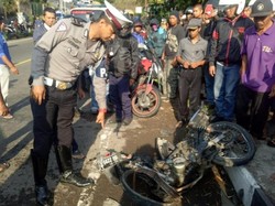 Tabrakan, Pemotor Tewas Terpental dari Jembatan Cikundul Cianjur