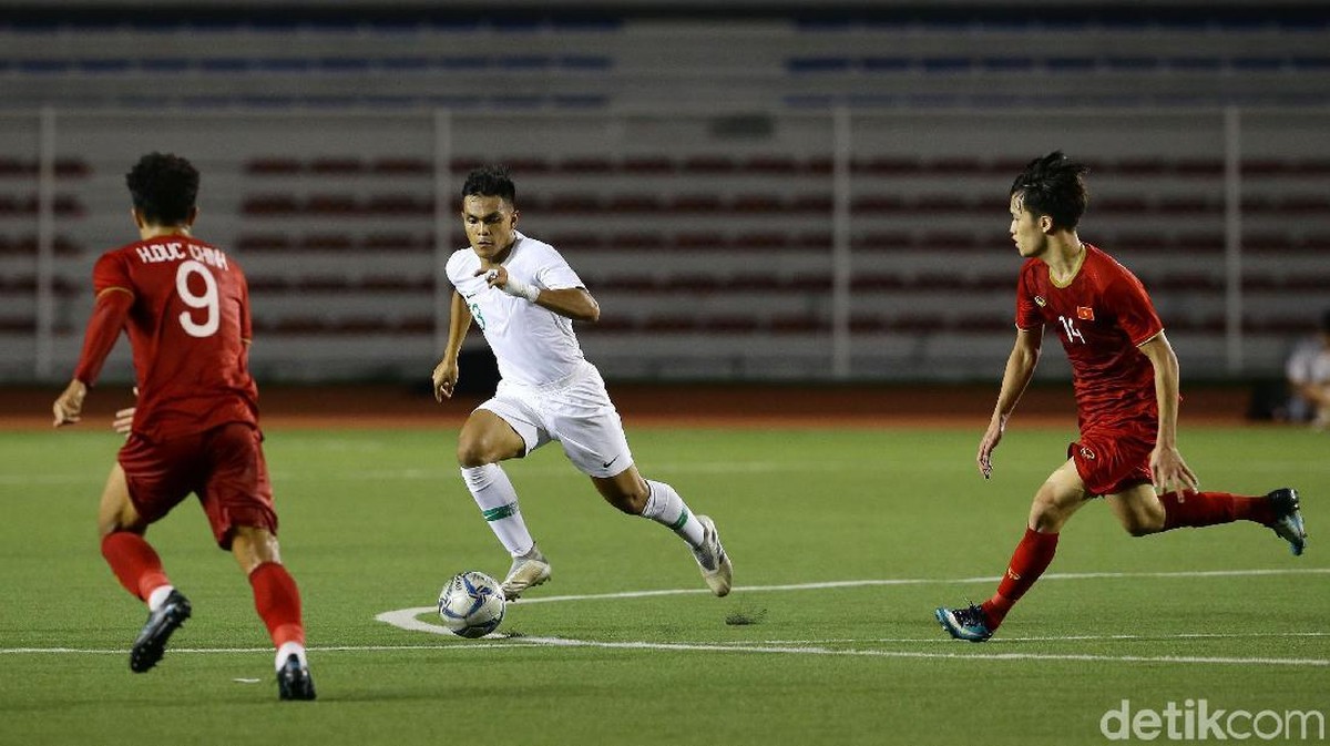 Indonesia vs Vietnam bertemu lagi di final SEA Games 2019. (Foto: Grandyos Zafna/detikSport)