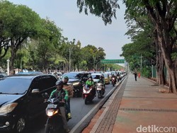 Muncul Kepadatan Lalu Lintas di Sekitar Monas, Sore Ini