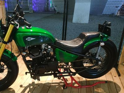 Motor Custom Kelir Hijau Milik Presiden Jokowi
