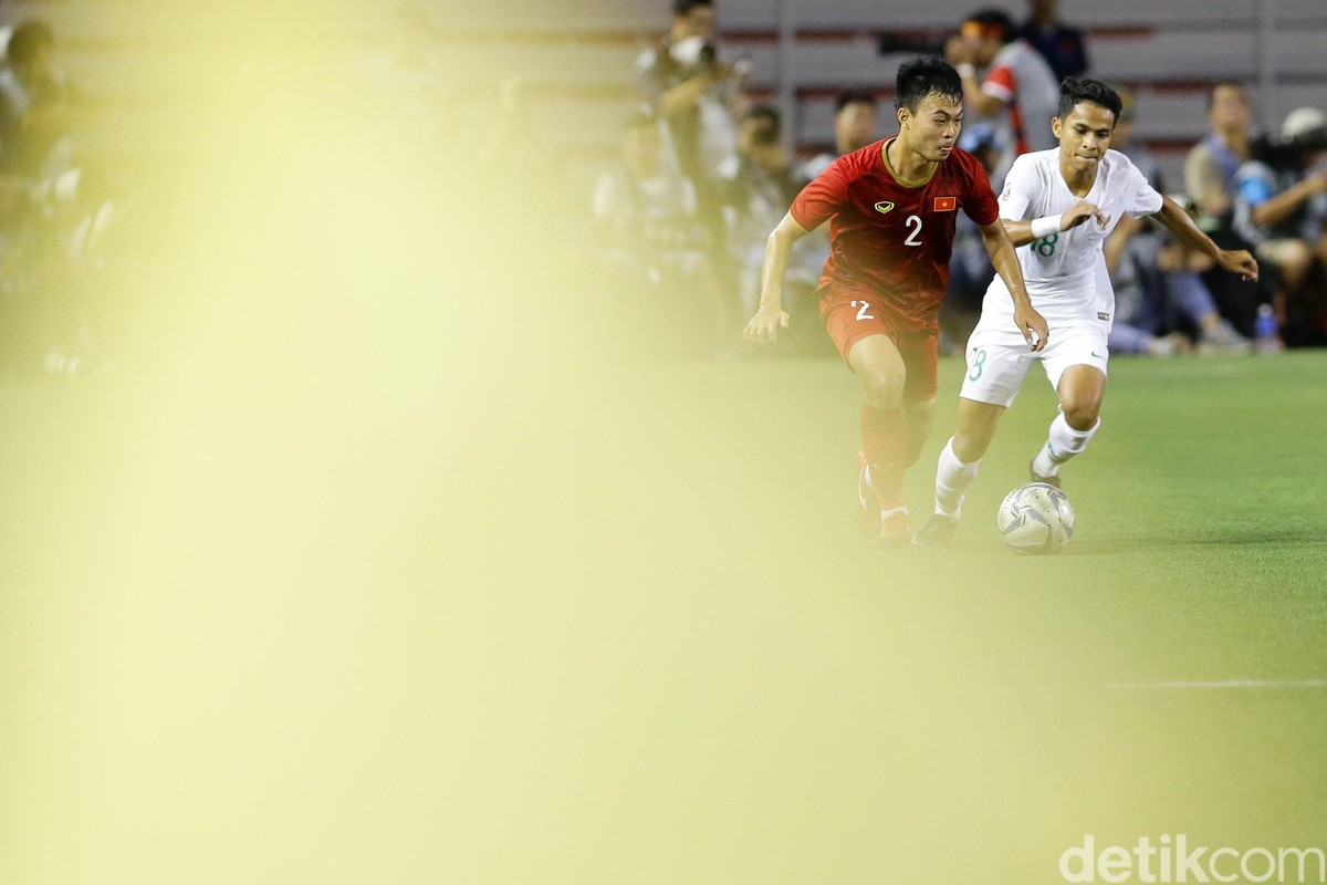 Indonesia vs Vietnam duel seimbang di final SEA Games 2019. (Foto: Grandyos Zafna/detikcom)