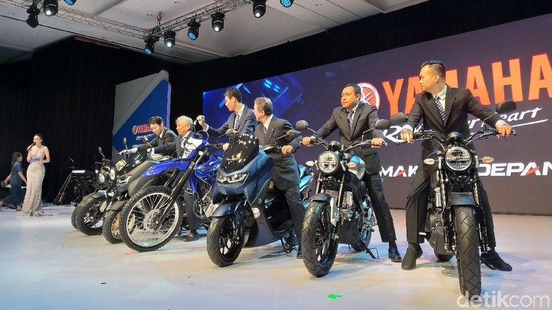 Yamaha luncurkan Nmax, WR 155R dan XSR 155 di Jakarta, Senin (2/12/2019) Foto: Luthfi Anshori