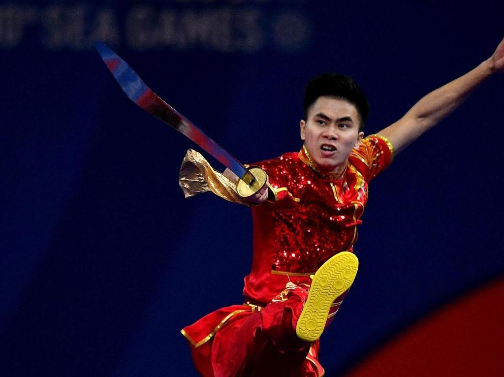 2 Emas SEA Games Persembahan Atlet Wushu Edgar untuk Sang Ayah