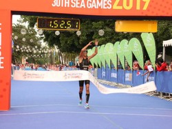 Palembang Triathlon 2020: Senangnya Jauhari Johan Tanding di Kampung Halaman