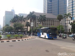 Massa Reuni 212 Tinggalkan Monas, Lalin Sekitar Patung Kuda Lancar