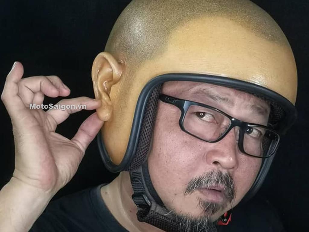 Waduh, Helm Unik Bentuk Kepala Botak
