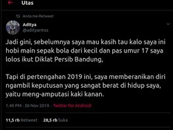 Viral Curhat Pesepakbola Muda yang Rela Kakinya Diamputasi Akibat Cedera