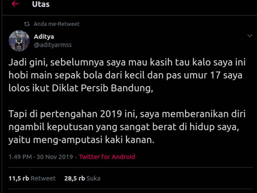 Pesepakbola yang Kakinya Diamputasi Kini Ikut Ajang Sepakbola Khusus Disabilitas Pesepakbola yang Kakinya Diamputasi Kini Ikut Ajang Sepakbola Khusus Disabilitas