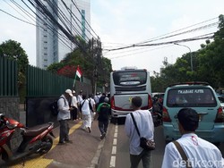 Massa Reuni 212 Bubar, Lalin Tanah Abang-Abdul Muis Padat