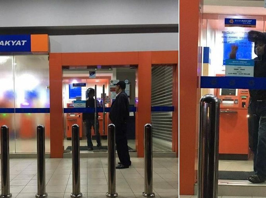 Kocak! Pria Ini Terkunci di ATM saat Ambil Duit Kocak! Pria Ini Terkunci di ATM saat Ambil Duit