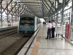 Jalur Layang Kereta Api di Medan Mulai Dioperasikan