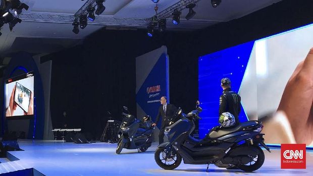 Yamaha Nmax baru diluncurkan di di Kemayoran, Jakarta Pusat Senin (2/12).