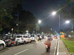 Reuni 212, Lalu Lintas di Sekitar Monas Ramai Lancar