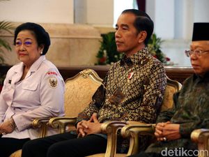 Megawati hingga Prabowo Kumpul Bareng Jokowi di Istana Negara