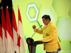Teriakan Airlangga Orang Baik Hujani Munas Golkar Pilih Ketum Teriakan Airlangga Orang Baik Hujani Munas Golkar Pilih Ketum