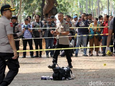 Lokasi Ledakan di Monas Digaris Polisi