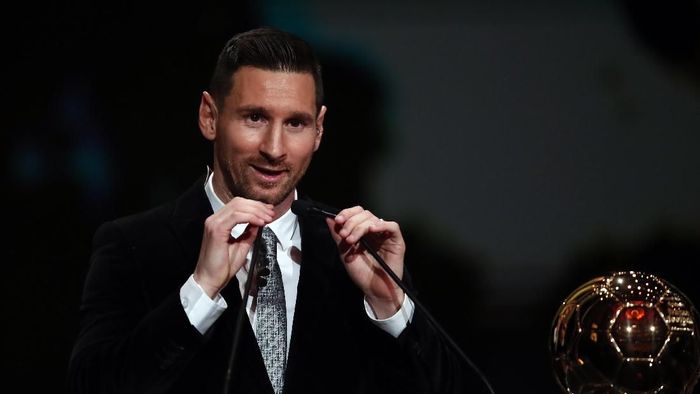 Lionel Messi raih Ballon dOr 2019. (Foto: Francois Mori/AP Photo) Lionel Messi raih Ballon dOr 2019. (Foto: Francois Mori/AP Photo)