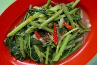 Resep tumis kangkung plus terasi.