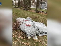 Seluncuran Darurat Jatuh dari Pesawat dan Timpa Halaman Rumah Warga AS