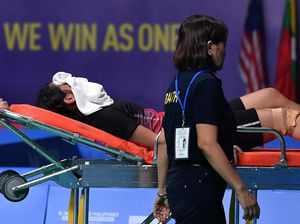 Gregoria Cedera Saat Indonesia Hadapi Thailand di Final SEA Games