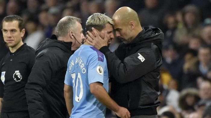 Kontrak Sergio Aguero di Manchester City berakhir 2021. (AP Photo/Rui Vieira)