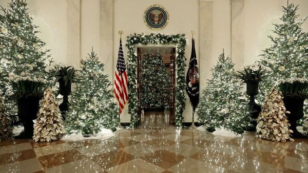 Melongok Dekorasi Natal 2019 di Gedung Putih Karya Melania Trump