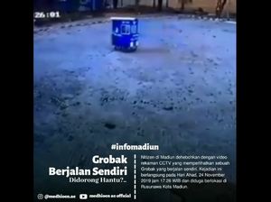 Viral Video Gerobak Mi Ayam di Kota Madiun Jalan Sendiri
