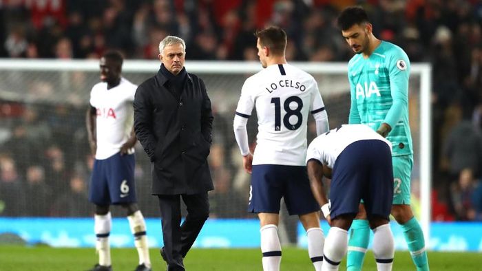Jose Mourinho menilai Tottenham Hotspur terlalu meremehkan Manchester United (Foto: Michael Steele/Getty Images) Jose Mourinho menilai Tottenham Hotspur terlalu meremehkan Manchester United (Foto: Michael Steele/Getty Images)