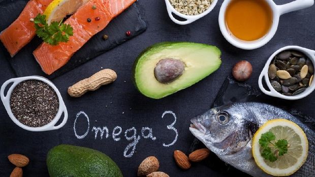 Ilustrasi makanan sumber omega 3