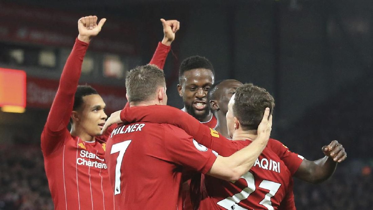 Liverpool menang 5-2 atas Everton di Laga Derby Merseyside (AP Photo/Jon Super)