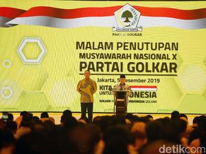 Airlangga Jadi Ketum Lagi, Munas Golkar Resmi Ditutup