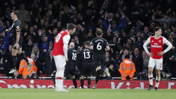 Arsenal dikalahkan Brighton & Hove Albion di lanjutan Liga Inggris (Foto: AP Photo/Frank Augstein) Arsenal dikalahkan Brighton & Hove Albion di lanjutan Liga Inggris (Foto: AP Photo/Frank Augstein)