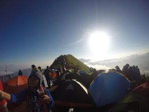 Kemping di Gunung Andong, Serasa di Pasar Saja