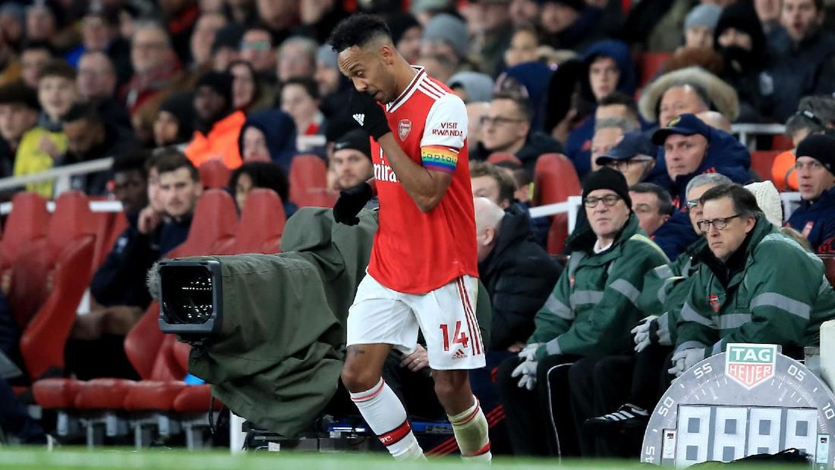 Striker Arsenal Pierre-Emerick Aubameyang. (Foto: Marc Atkins/Getty Images)