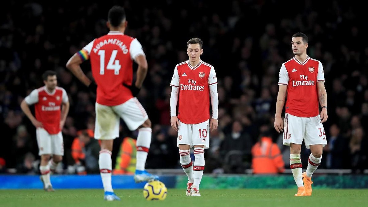 Rasa percaya diri Arsenal rendah menyusul serangkaian hasil buruk (Foto: Marc Atkins/Getty Images)