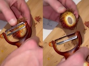 Bule Ini Dikritik Netizen Karena Buka Rambutan Pakai Pengupas Kentang