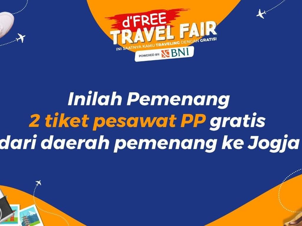 Ini 2 Pemenang dFree Travel Fair yang Dapat Tiket PP ke Yogya Gratis! Ini 2 Pemenang dFree Travel Fair yang Dapat Tiket PP ke Yogya Gratis!