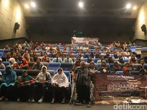 Polisi di Kota Kediri Ajak Penyandang Disabilitas Nobar Sang Prawira