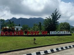 Foto: Bangga! Menginjakkan Kaki di Pos Perbatasan RI-Papua Nugini