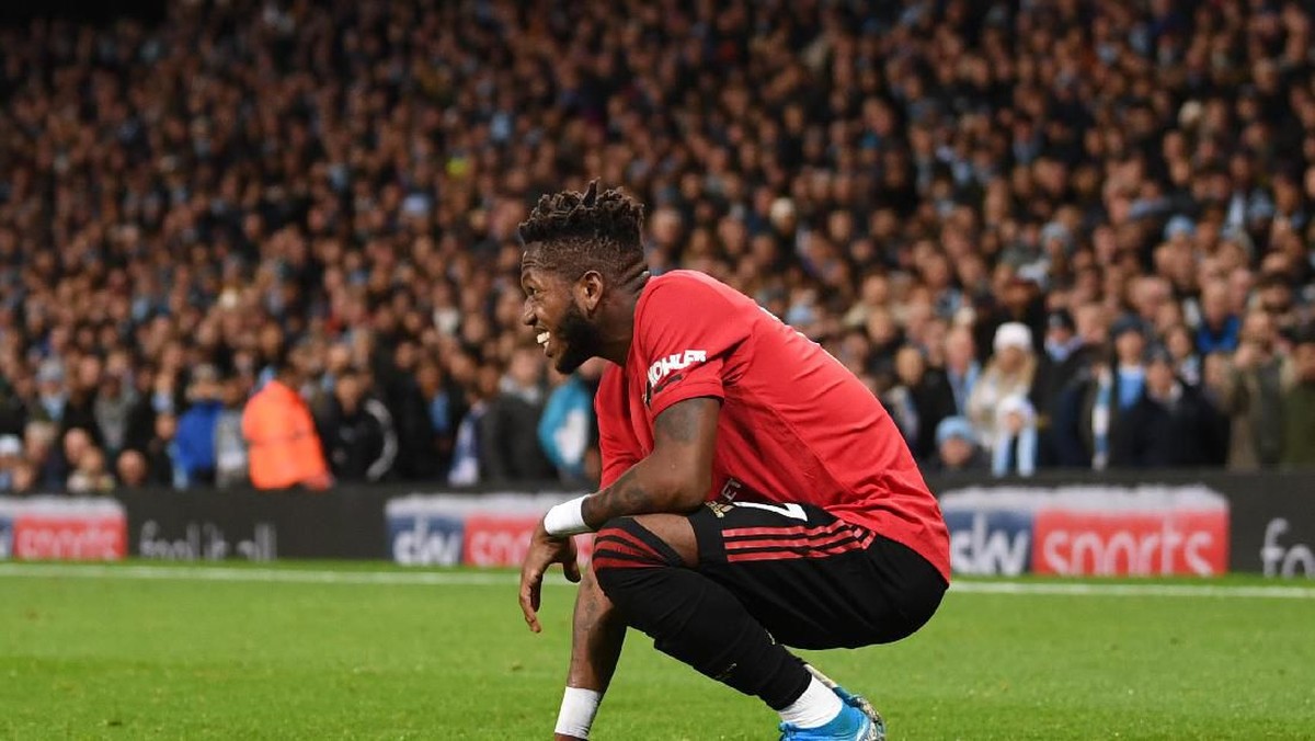 Fred tampil luar biasa saat Man United mengalahkan Man City ()Laurence Griffiths/Getty Images