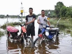 Pemuda Malaysia Ciptakan Motor Anti Banjir