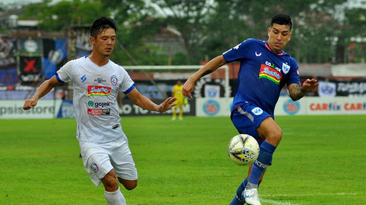 PSIS Semarang membantai Arema FC 5-1 (Anis Efizudin/ANTARA FOTO)