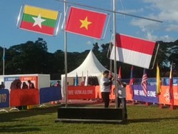 Kerekan Bendera di Panahan SEA Games Macet, Jadi Setengah Tiang