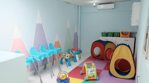 Ruang main bayi di salah satu daycare/ 